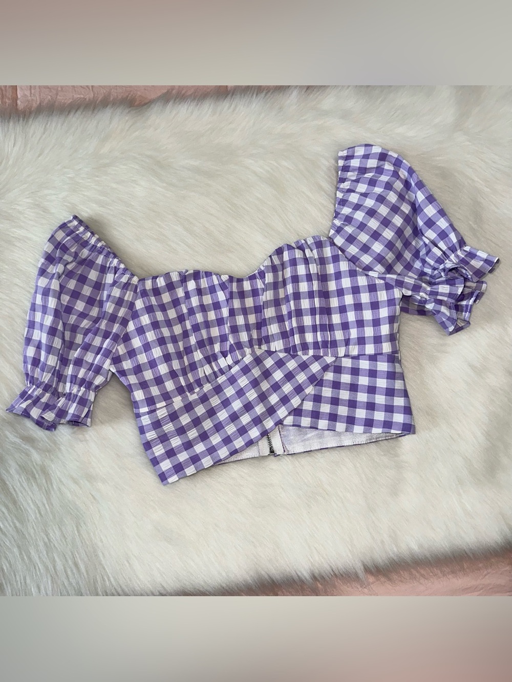 Gingham Crop Top